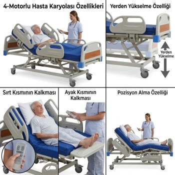 Eko Hasta Karyolası Full Abs (Dört Motorlu)
